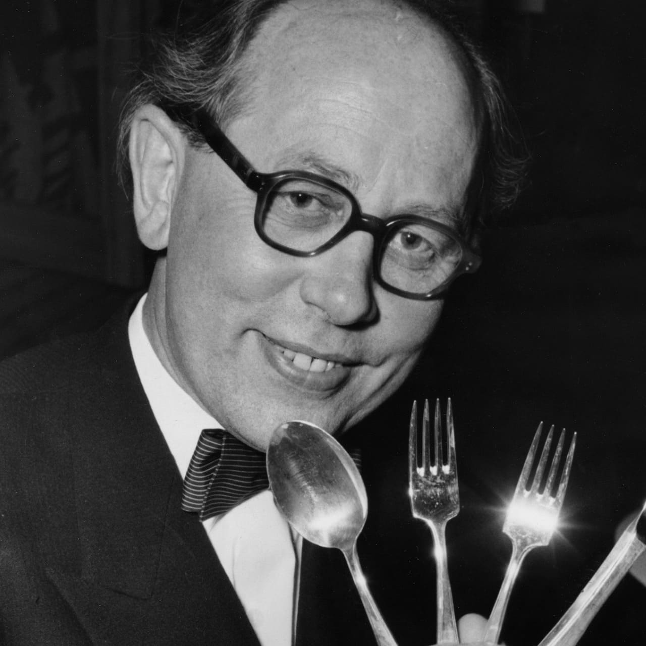 Folke Arström with Gense cutlery